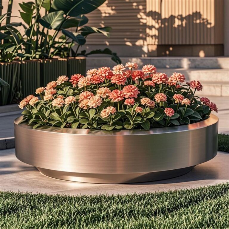 stainless steel planter box