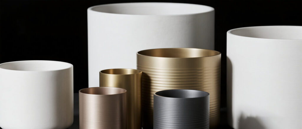 aluminum planters