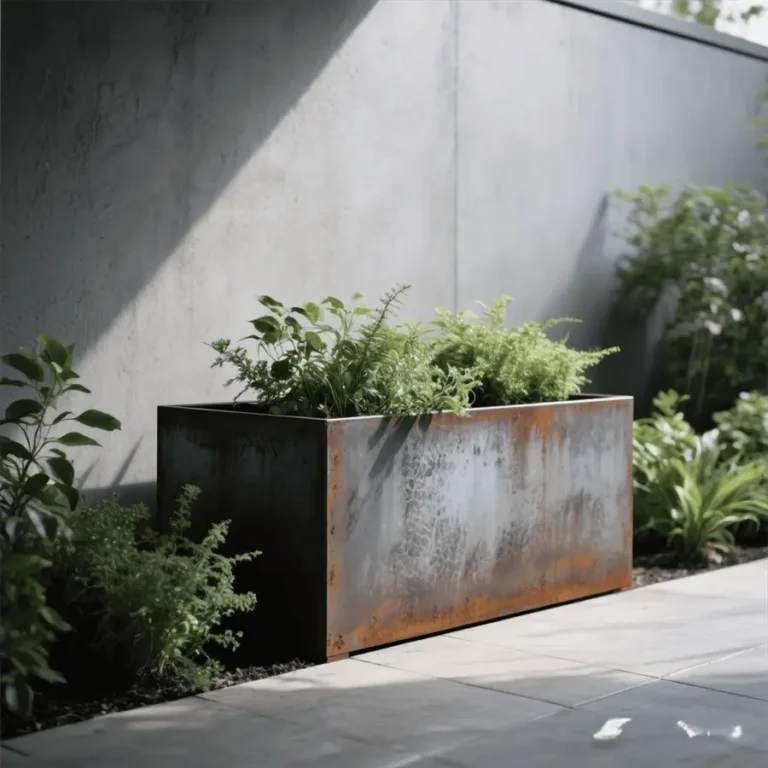 corten steel planters