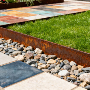 corten steel garden edging