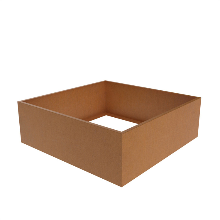 Corten Steel Bottomless Planter